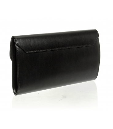 Čierna listová kabelka s vybíjaním SP102 - Grosso