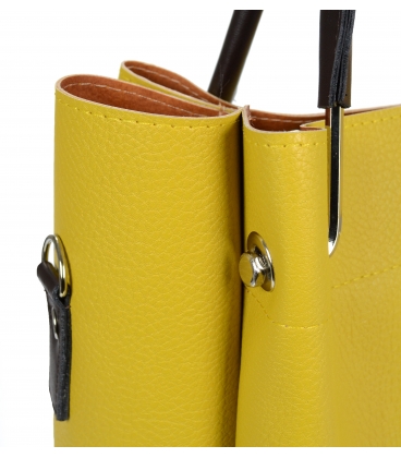 Žltá elegantná kabelka V18SM085YEL- GROSSO