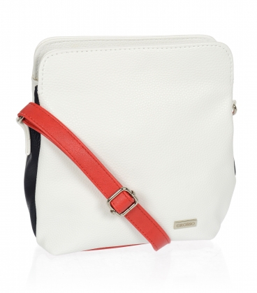 Bílo modro červená malá crossbody kabelka Grosso 20M0066