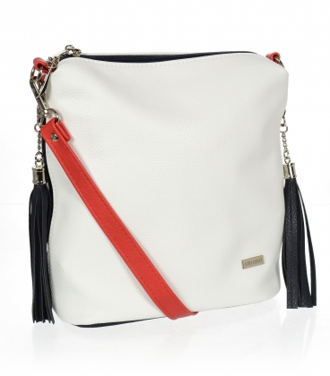 Fehér kék piros kis crossbody kézitáska Grosso 20M0066