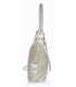 Zlato-stříbrná kabelka s bočními zipy a stříbrným přívěskem V18SM401