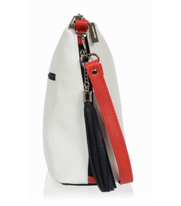 Bielo modro červená malá crossbody kabelka so strpacom Grosso 20M0066