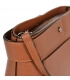 Barna bőr egyszerű crossbody kézitáska KM059brown - GROSSO