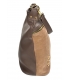 Brown bag with zippers and pendant 21V0004brown GROSSO