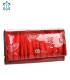 Women's red lacquered wallet with a GROSSO butterfly motif