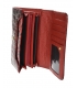 Women's red lacquered wallet with GROSSO pattern