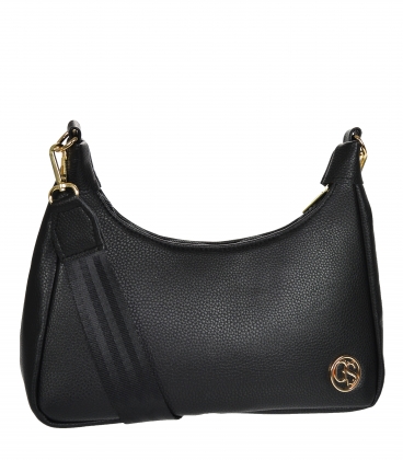 Black stylish crossbody bag CS0002blck GROSSO