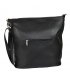 Black handbag with zippers and pendant 21V0005black GROSSO