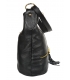 Black leather bag with tassels GSKM050black GROSSO