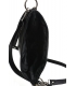 Černá crossbody kabelka s střapcem 20M006blacktassel GROSSO