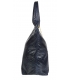 Dark blue braided leather shopper bag GSKV067blue GROSSO