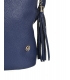 Blue crossbody handbag with tassels 20M006black GROSSO