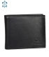 Pánska kožená čierna jednoduchá peňaženka GROSSO ZM-77-033