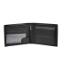 Men's black leather basic wallet GROSSO ZM-77-033