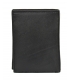 Pánská kožená černá jednoduchá peněženka GROSSO ZM-77-123