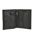 Men's black leather basic wallet GROSSO ZM-77-123