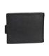 Men's black leather basic wallet GROSSO GM-81B-032