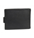 Pánská kožená černá jednoduchá peněženka GROSSO GM-81B-032