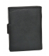 Pánska kožená čierna jednoduchá peňaženka GROSSO ZM-77-123A