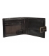 Pánská kožená tmavohnědá peněženka s prošíváním GROSSO TMS-51R-250Achoco brown