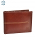 Men's leather cognac wallet with quilting GROSSO TMS-51R-033cognac