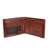 Men's leather cognac wallet with quilting GROSSO TMS-51R-033cognac