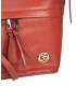 Red leather handbag with fringes GSKK020red GROSSO