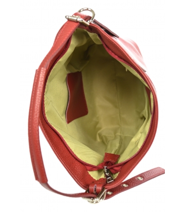 Piros bőr táska rojtokkal GSKK020red GROSSO