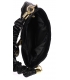 Čierna kabelka s ozdobnými rúčkami a prešívaním 19B018black Grosso