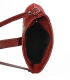 Piros bőr crossbody kézitáska KM031red GROSSO BAG