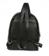 Čierny kožený ruksak so zipsom GSKR021black GROSSO