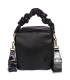 Čierna menšia kabelka s ozdobnými rúčkami Grosso JCS0012black