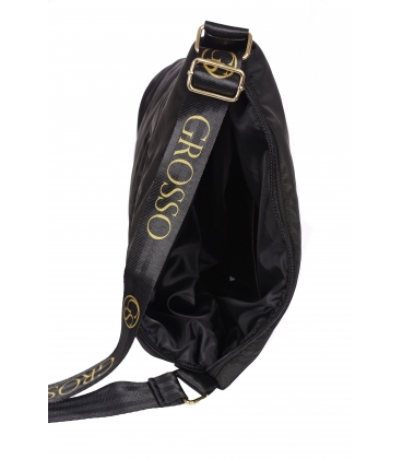 Černá kabelka s prošíváním Grosso 19B016blackquilted