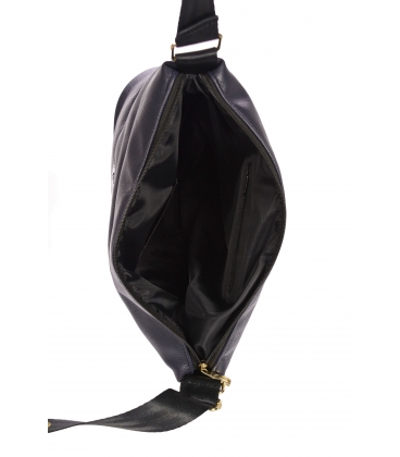 Tmavomodrá kabelka s prešívaním Grosso 19B016bluequilted