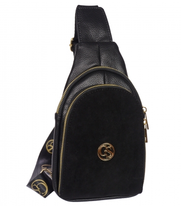 Black smaller crossbody handbag Grosso JCS0011blck