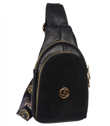 Černá menší crossbody kabelka Grosso JCS0011blck