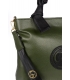 Olivově zelená kabelka s ozdobnými držadly 19B015green- Grosso