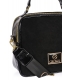 Čierna menšia kabelka so zlatými aplikáciami Grosso JCS0013blck