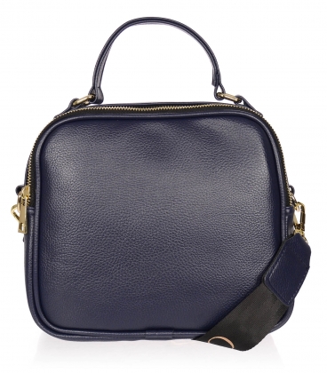 Blue smaller handbag with gold Grosso applications JCS0013blue