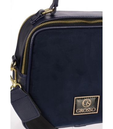 Blue smaller handbag with gold Grosso applications JCS0013blue
