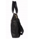 Čierna kabelka so semišovým prvkom a strapcom Grosso 17B011blck