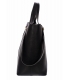 Black elegant handbag with black handles Grosso 12B017blck