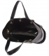 Black elegant handbag with black handles Grosso 12B017blck