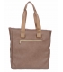 Beige handbag with vertical stitching Grosso 19B016begequilted
