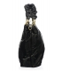 Černá kabelka s ozdobnými rukojeťmi a prošíváním 19B015blckquilted Grosso