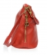 Red smaller leather crossbody handbag 15MC004red