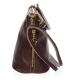 Burgundy smaller leather crossbody handbag 15MC004bordo GROSSO