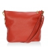 Červená menší kožená crossbody kabelka 15MC004red