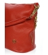 Red smaller leather crossbody handbag 15MC004red