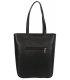 Black simple shoper handbag with GS Grosso 27B011black emblem
